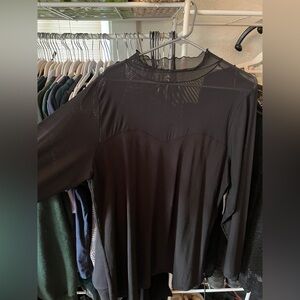 Torrid Mesh Sweetheart & Mock Neck Blouse